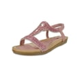 thumbnail image 3 of Link Girls' Gladiator Strap Sandal Shoes - dusty rose, 12 toddler, 3 of 4
