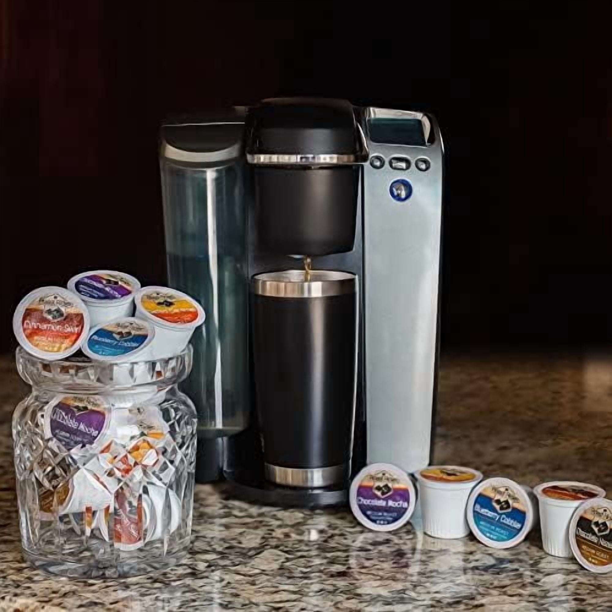 Roast Ridge Single Serve Coffee Pods for Keurig K-Cup Brewers, Variety Pack, Medium Roast, (20 ea: Blueberry Cobbler, Chocolate Hazelnut, Salted Caramel, Cinnamon Swirl, Chocolate Mocha) 100 Count