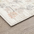thumbnail image 4 of Crestwood Traditional Oriental 8x10 Cream and Aqua Polyester Indoor Area Rug, 7'10'' x 9'4'', 4 of 6