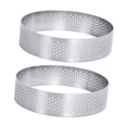 thumbnail image 4 of AMLESO 2 Pieces Pastry Rings Tarts Rings Mousse Cake Mold Tart Baking Mold Nonstick 8cm Round, 4 of 8