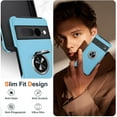thumbnail image 2 of KOMI for Google Pixel 7 Pro Case, Slim Fit Case for Pixel 7 Pro with Invisible Ring Kickstand, [Military Grade Drop Tested] Dual Layer Shockproof Protective Phone Case for Pixel 7 Pro 6.7", Blue, 2 of 5