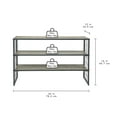 thumbnail image 6 of Better Homes & Gardens Decorative Gunmetal Grey Wood and Metal Shoe Rack, 6 of 10