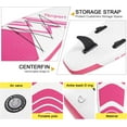 thumbnail image 6 of Summer Savings Fbsport 11ft Inflatable Paddle Board SUP, 6'' Thick W/Paddling Fins Pump & Accessories Pack, Pink, 6 of 11