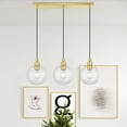 thumbnail image 5 of Livex Lighting - Downtown - 3 Light Sphere Linear Chandelier In Industrial, 5 of 11