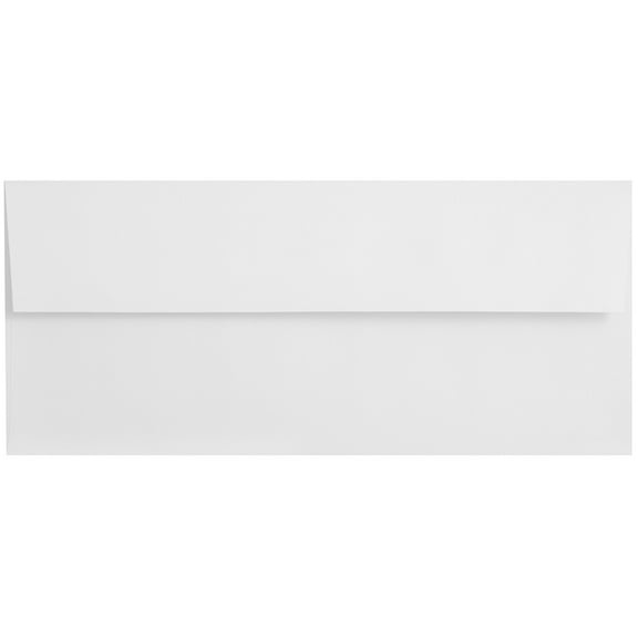 JAM Paper #10 Business Strathmore Envelopes, 4 1/8 x 9 1/2, Bright White Wove, Bulk 500/Box