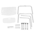 thumbnail image 2 of Shower Chair, Drain Holes Bathroom Chair Prevent Slip Aluminium Alloy Rubber Foot Mat with Backrest for Home Use, 2 of 7