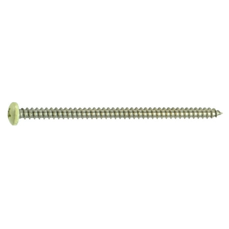 

#8 x 3 Beige 18-8 Stainless Phillips Pan Head Sheet Metal Screws (10 pcs.)