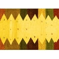 thumbnail image 1 of Ahgly Company Indoor Rectangle Abstract Yellow Contemporary Area Rugs, 5' x 8', 1 of 4