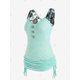 thumbnail image 2 of Tank Top de Escote Pico con Panel de Encaje de Talla Grande Rosegal  Camisetas sin mangas de talla grande, 2 of 5