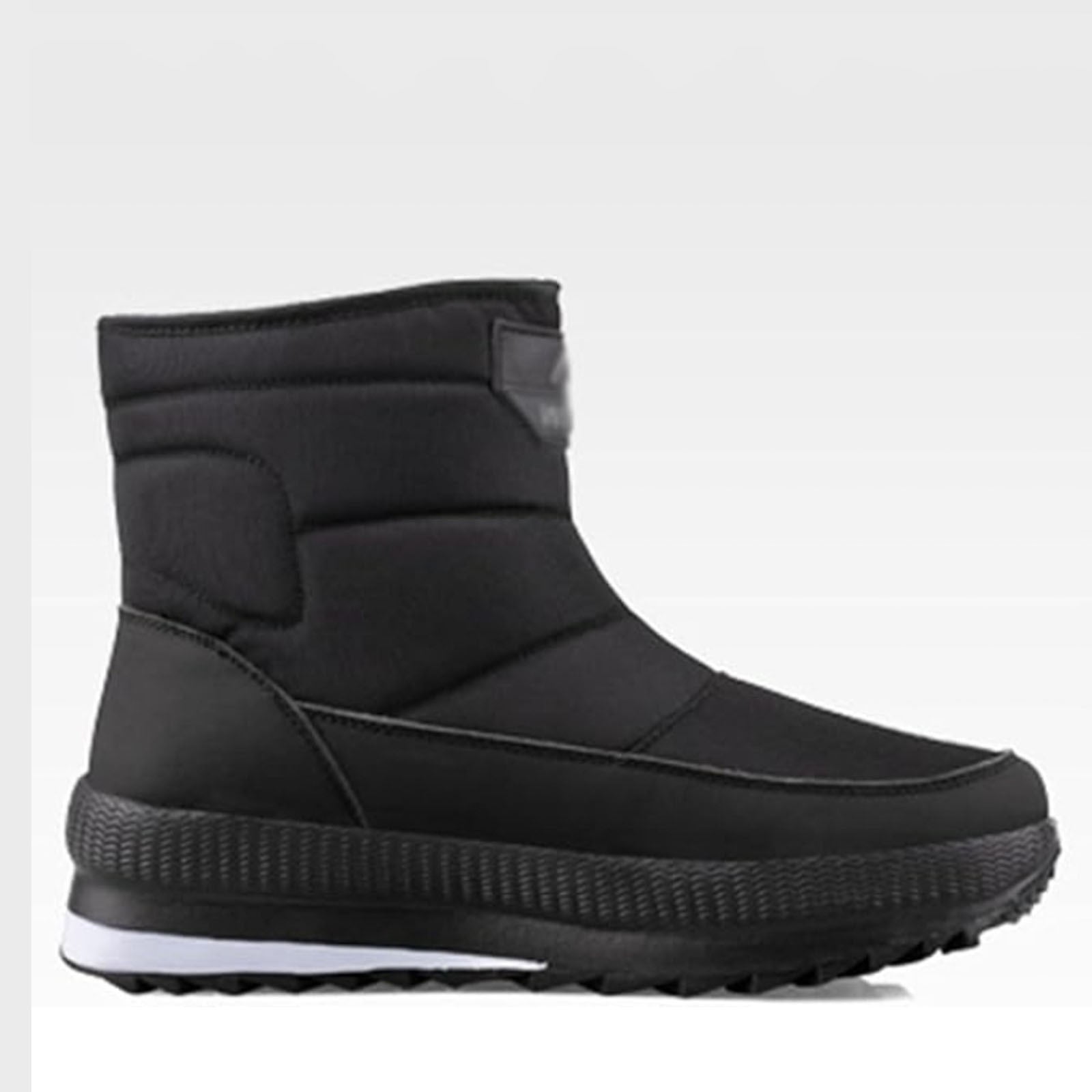 KELINFONG Men's Insulated Waterproof Winter Snow Boots Warm Outdoor Boots for Cold Weather with Side Zipper