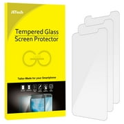 iPhone X Screen Protector, JETech 3-Pack Tempered Glass Screen Protector Film for Apple iPhone 10
