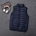 thumbnail image 3 of Bcfgryg Winter New Lightweight Down Vest Men's Vest Warm And Thick For Sports Mens Coats Blue XL, 3 of 3