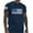 A Navy, variant on Compression Shirt Men Men Casual Round Neck Printing Pullover Fitness Sports Shorts Sleeves T Shirt Blouse Black L