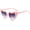 Pink+Gradient Grey Lens, variant on Fashion Heart Sunglasses for Womens, Retro Cat Eye Love Eyeglasses UV Protection