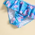 thumbnail image 6 of RUTAYY Summer Toddler Girls Cartoon Printed Ruffles 2PCS Swimwear Swimsuit Bikini Beach Vacation Hawaii Beachwear, 2-3 Years, 6 of 8