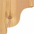 thumbnail image 3 of 3 1/2"W x 6"D x 6"H Newport Smooth Corbel, Western Red Cedar, 3 of 9