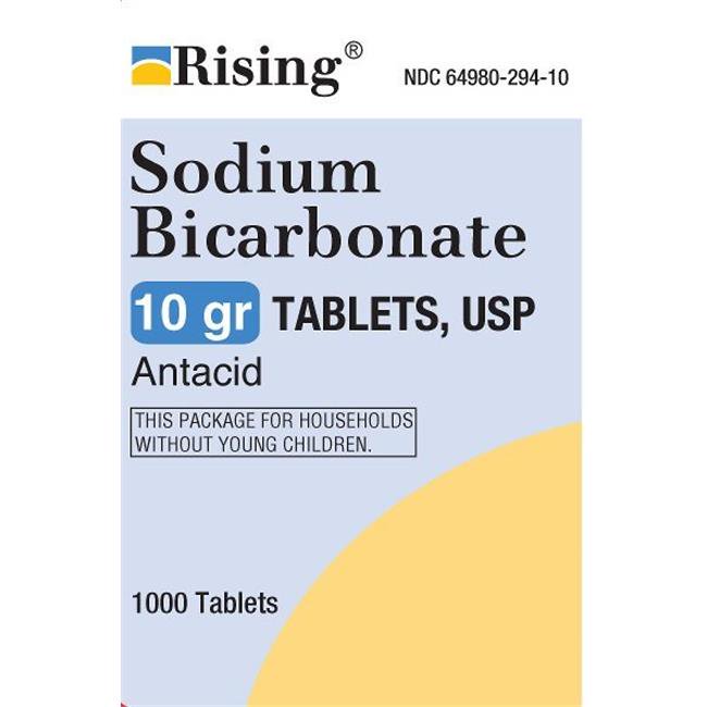 Sodium Bicarbonate Antacid Tablets, 650 mg, 1000 Count