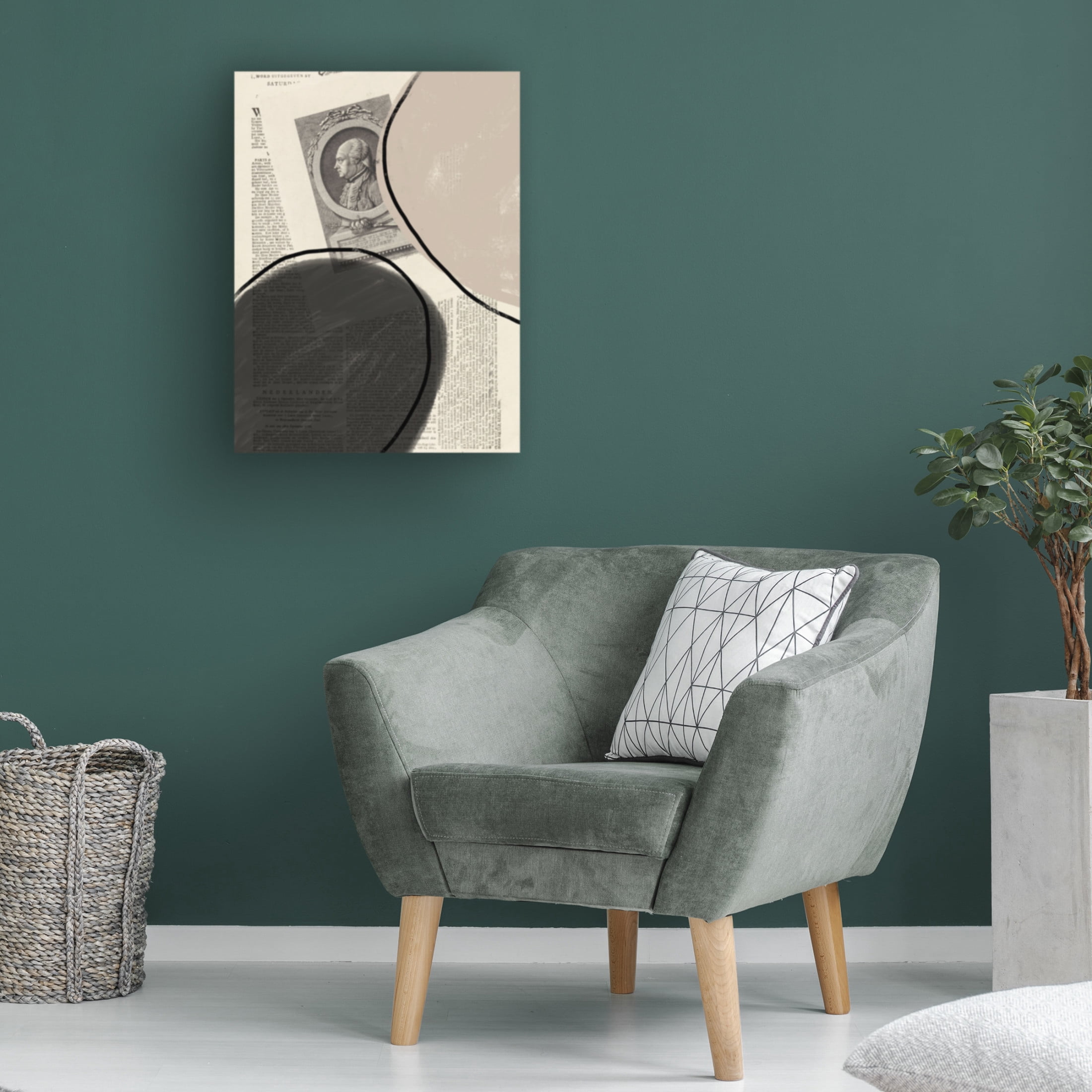 Trademark Fine Art Yopie Studio Abstract Paper VI Canvas Wall Art