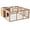 Natural, variant on Pet Playpen PawHut Rabbit Hutch Bunny Cage with Openable Main House, Indoor Outdoor Waterproof Rabbit House, Guinea Pig Cage for Small Animals with Three Ventilation Doors, Natural,Guinea Pig Cage