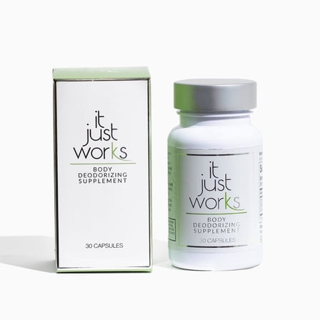 It Just Works Natural Full Body Internal Deodorant Chlorophyll Supplement, 30 Count