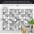 thumbnail image 4 of Tiptophomedecor Abstract Wallpaper Wall Mural - Silver Net, 4 of 7