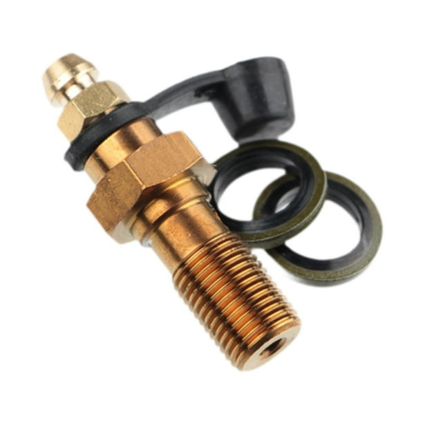 Tornillo de purga tipo banjo para línea de freno con arandelas y boquillas para sistema de combustible Oro 1.0