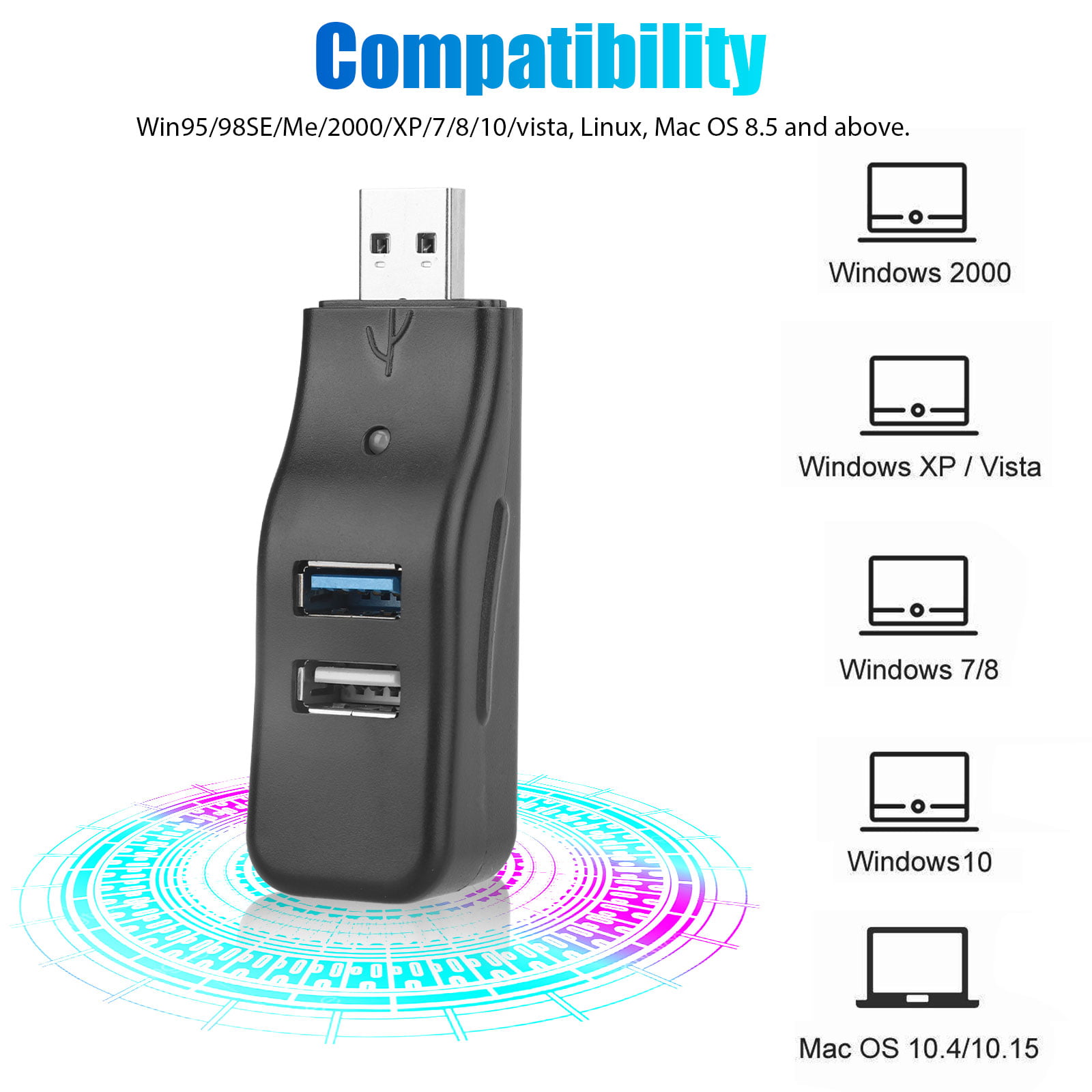 Usb Hub Extender High Speed USB 3 0 To 4 7 Ports Splitter with Switch  Control For Xiaomi Macbook Pro PC Laptop Accessories