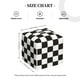 thumbnail image 4 of Fotbe Black and White Checkerboard Porta Pañuelos Decorativo de Cuero, Caja Cuadrada Moderna para Pañuelos Faciales, Organizador y Dispensador 5x5x5'', 4 of 7
