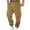 Camel, variant on lmcalzta Mens Sweatpants Cargo Pants Fleece Lined Drawstring with Multi Pockets Casual Workout Gym Running Trousers(S-3XL)