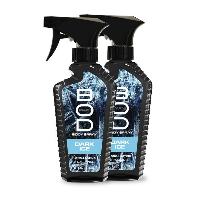 Spray corporal con fragancia Bod Man Dark Ice 240 ml (paquete de 2)