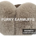 thumbnail image 4 of 1pcs, Cache-Oreilles d'Hiver pour Femmes Ajustables en Fausse Toison, Pliables, Mignons, pour Filles, pour Extérieur Froid, Marron, 4 of 4