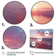 thumbnail image 3 of Designart "Cotton Candy Skies at Beach Sunset II" Coastal Framed Wall Art Decor - Coastal Blue Coastal Sunset Living Room Framed Canvas Art, 3 of 6