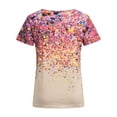 thumbnail image 4 of Enwejyy Women's V-Neck Workplace Casual Top Short-Sleeve Floral Print Daily Blouse, 4 of 4