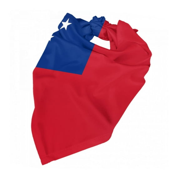 Samoan Flag Dog Bandana Adjustable Dog Bib Scarf Handkerchief For Large Medium Small Dogs Cats Pets