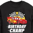 thumbnail image 3 of Disney Cars - Race To Finish Line - Birthday Champ - Toddler & Youth Crewneck Fleece Sweatshirt, 3 of 5