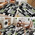 thumbnail image 5 of Kitchen Mats for Floor 3x5 Ft, Sage Green Black Geometric Non Slip Area Rugs for Kitchen Bedroom Entryway, Modern Abstract Art Block Washable Carpet Runner Rug Floor Mats for Bedroom Home Decor, 5 of 8