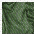 thumbnail image 4 of Soimoi Green Velvet Fabric Life Begins After Coffee Text Print Sewing Fabric Yard 58 Inch Wide, 4 of 5