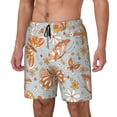 thumbnail image 2 of Uemuo Retro Floral Butterfly Pattern Mens Swim Trunks Quick Dry Board Shorts with Mesh Lining, Stretch Beach Shorts Quick Dry No-Chafing Board Shorts-3X-Large, 2 of 9