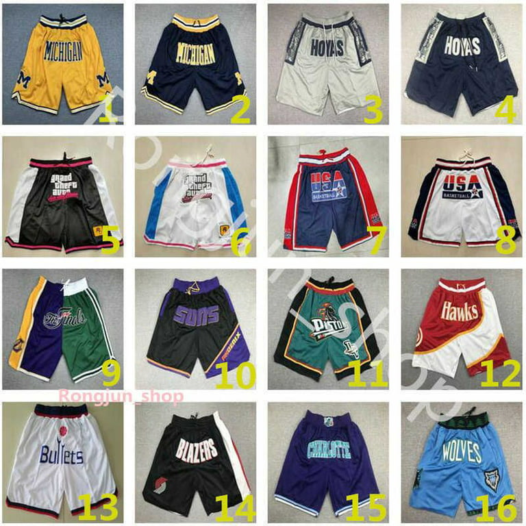 NBA Logo Gear Shorts, NBA Logo Gear Basketball Shorts, Gym Shorts