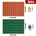 thumbnail image 5 of 2 Pack Christmas Silicone Chocolate Molds Christmas Tree Gingerbread Man Baking Molds Cookie Molds Candy Bakeware For Cake Decoration Non-stick Molds, 5 of 5