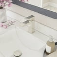 thumbnail image 2 of Ayna Decors Brass Bathroom Sink Faucet Brushed Nickel, Corrosion Resistance Bathroom Faucets for Sink 1 Hole with Water Supply Lines, Single Lever Basin Mixer Tap - AF30101BN, 2 of 7