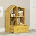 thumbnail image 2 of South Shore Sweedi, Scandinavian Bookcase with Storage Bin, Yellow, 2 of 14