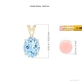 thumbnail image 3 of ANGARA Natural Vintage Inspired Solitaire 2.2 ct Aquamarine Pendant in 14K Yellow Gold for Women (Size-10x8mm) | March Birthstone, Anniversary, Jewelry Gift for Women | Natural Aquamarine Necklace, 3 of 8