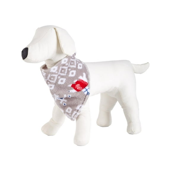 Family PJs Polar Bear Fleece Holiday Dog Bandana, L/XL
