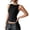 Black, variant on Stretch Sleeveless Fitted Bodice Tank Top with Tie Front Detail Casual Summer Layering Polyester Top Dress Top Tops for Women Spandex Crop Ally Tops Women Camisole Satin Top for Women Slim