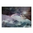 thumbnail image 1 of Outer Space Cutting Board, Planets in Space Natural Scenery Galaxy Print, Decorative Tempered Glass Cutting and Serving Board, Small Size, Dried Rose Pale Pink, by Ambesonne, 1 of 1