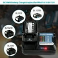 thumbnail image 3 of for Makita 12V 2pack 6000mAh Rechargeable Lithium Battery BL1021B BL1041B BL1015B BL1020B BL1040B 197402 Power Tools Charger set, 3 of 6