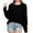 Black, variant on Plebaso Womens Knitted Sweater Fall Winter Long Sleeve Warm Pullover Sweater Tops for Women