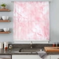 thumbnail image 4 of Pink Marble Semi Sheer Curtains Drapes for Living Room, Bedroom, French Doors Window 96 Inches Long, Modern Abstract Art Elegant Rod Pocket Chiffon Curtain Drapery Voile Draperies Panel, 4 of 8
