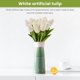 thumbnail image 5 of 20 Piezas Blancas 13.8 Pulgadas Flores de Tulipanes Artificiales para la DecoracióN Del Partido, Hogar Boda, 5 of 5